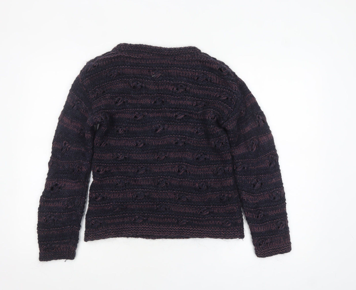 Marks and Spencer Women Blue Mix Size 8 Knit Pullover Jumper