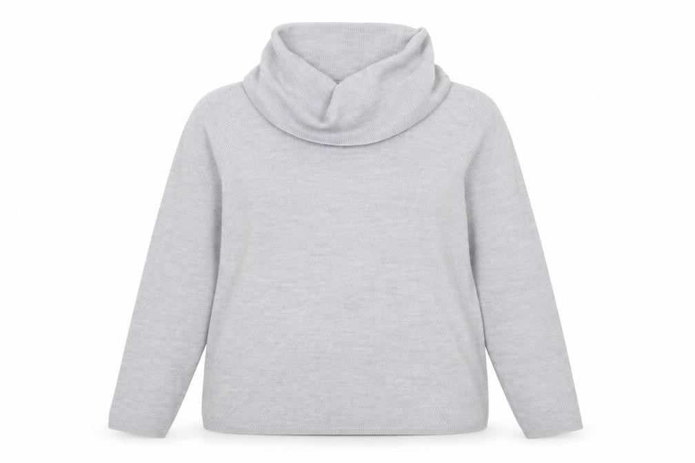 Marks & Spencer Women’s Grey Roll Neck Knit Jumper Size 18
