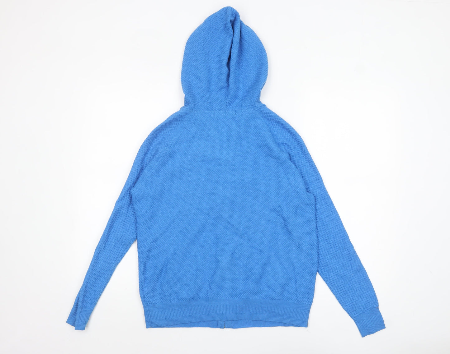 Marks and Spencer Women’s Blue Full Zip Hooded Cardigan S