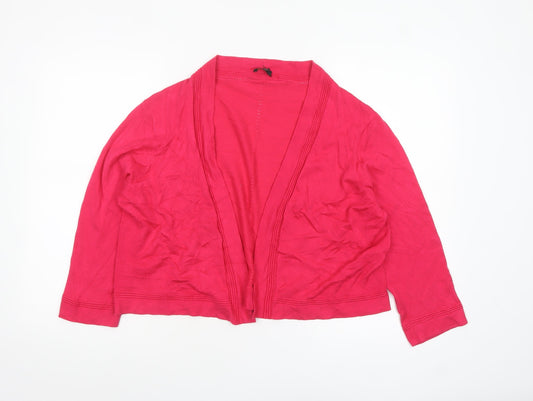 Precis Petite Women's Pink Viscose Knit Cardigan XL Petite