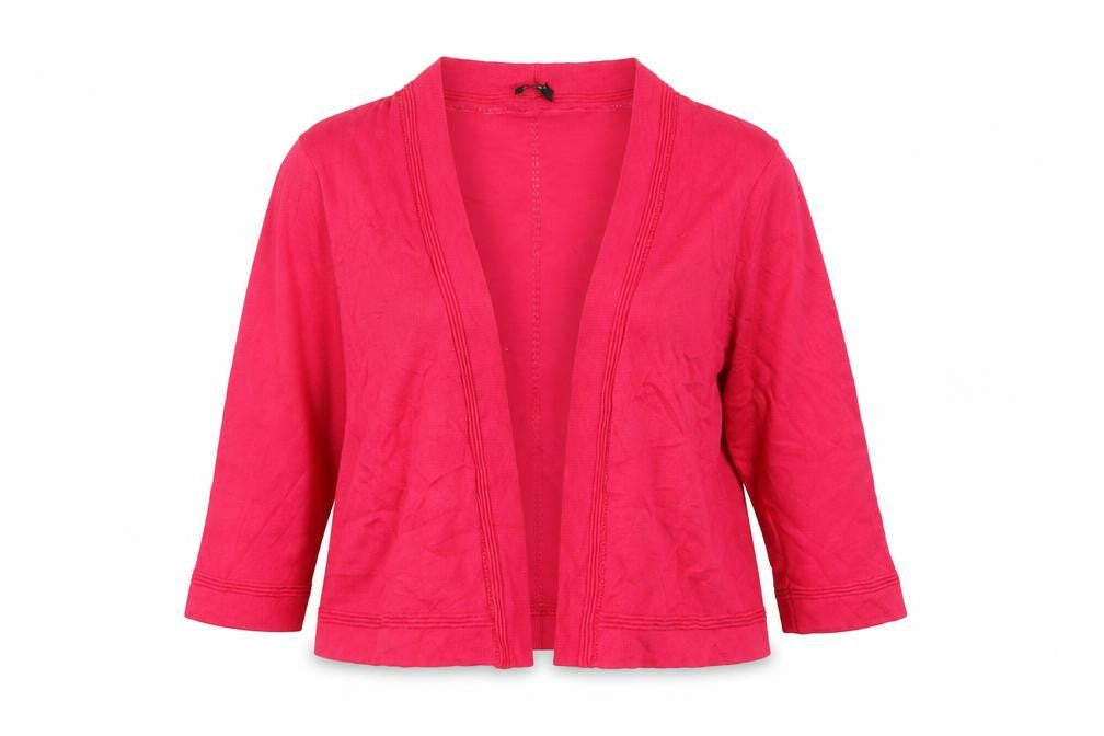 Precis Petite Women's Pink Viscose Knit Cardigan XL Petite