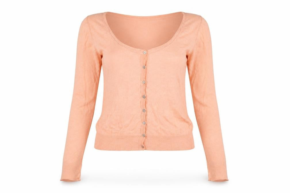 Harvest Women's Pink Cotton Button Cardigan Size 10