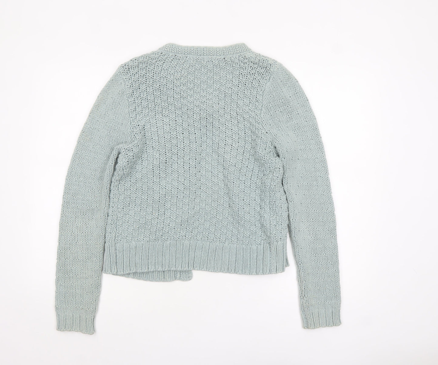 Marks and Spencer Women’s Green Knit Cardigan Size 14 Cotton Blend