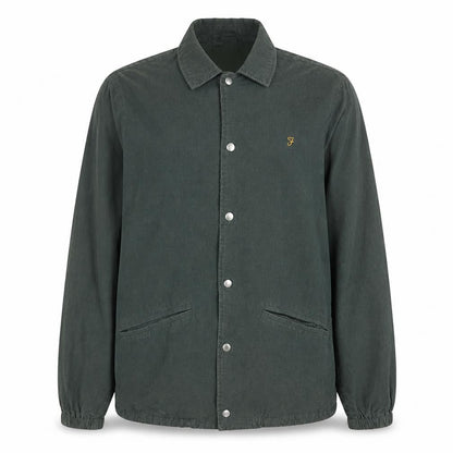 Farah Men’s Green Cotton Coach Jacket Size M Casual Classic