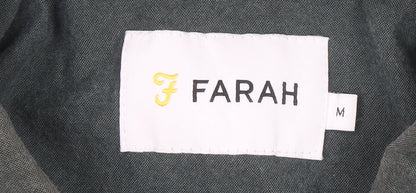 Farah Men’s Green Cotton Coach Jacket Size M Casual Classic