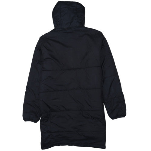 Puma Men's Black Long Hooded Puffer Coat Size S