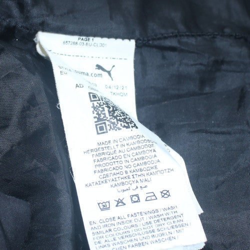 Puma Men's Black Long Hooded Puffer Coat Size S