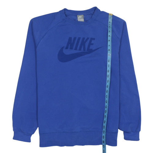 Nike Mens Blue Crew Neck Long Sleeve Pullover Sweatshirt L
