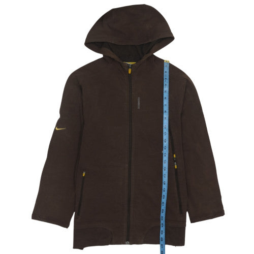 Nike Men's Brown Full Zip Fleece Hoodie Size M