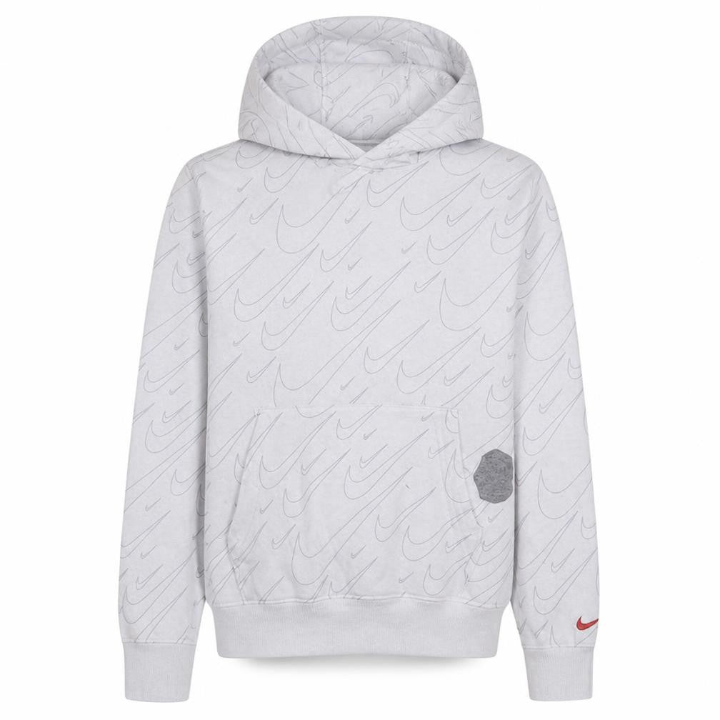 Nike Mens White XS Hoodie Graphic Print Pullover Sweatshirt