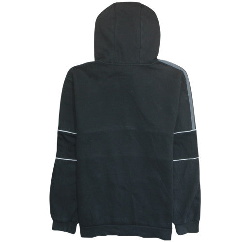 Adidas Mens Black Hoodie L 1/2 Zip Pullover Hooded Sweatshirt
