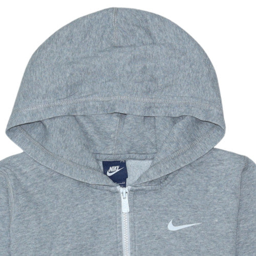 Nike Men's Grey Full Zip Hoodie Size S Sportswear Fleece
