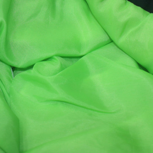 Triangle Mens Green Black Windbreaker Hooded Anorak Jacket Size M