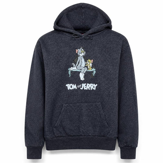 Primark Women’s Charcoal Tom & Jerry Pullover Hoodie 2XS