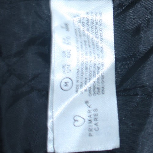 Primark Men Black Varsity Jacket California Embroidered M