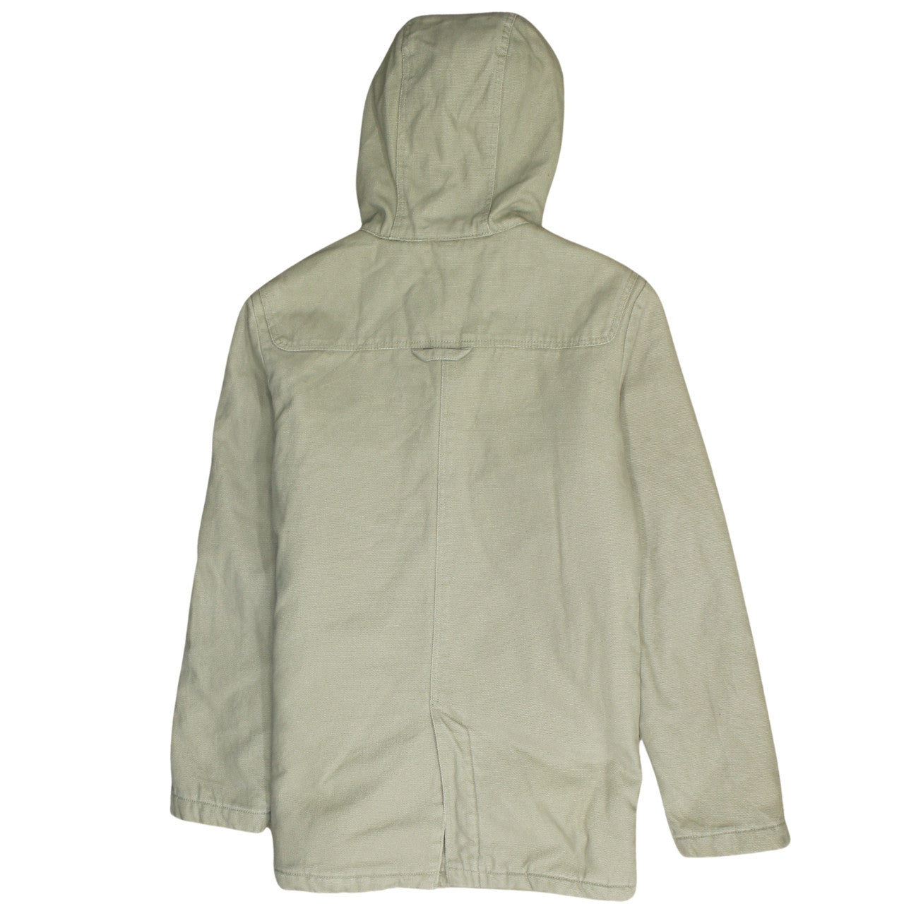 Collection OWMN Men's Beige Hooded Mid-Length Duffle Coat Size S