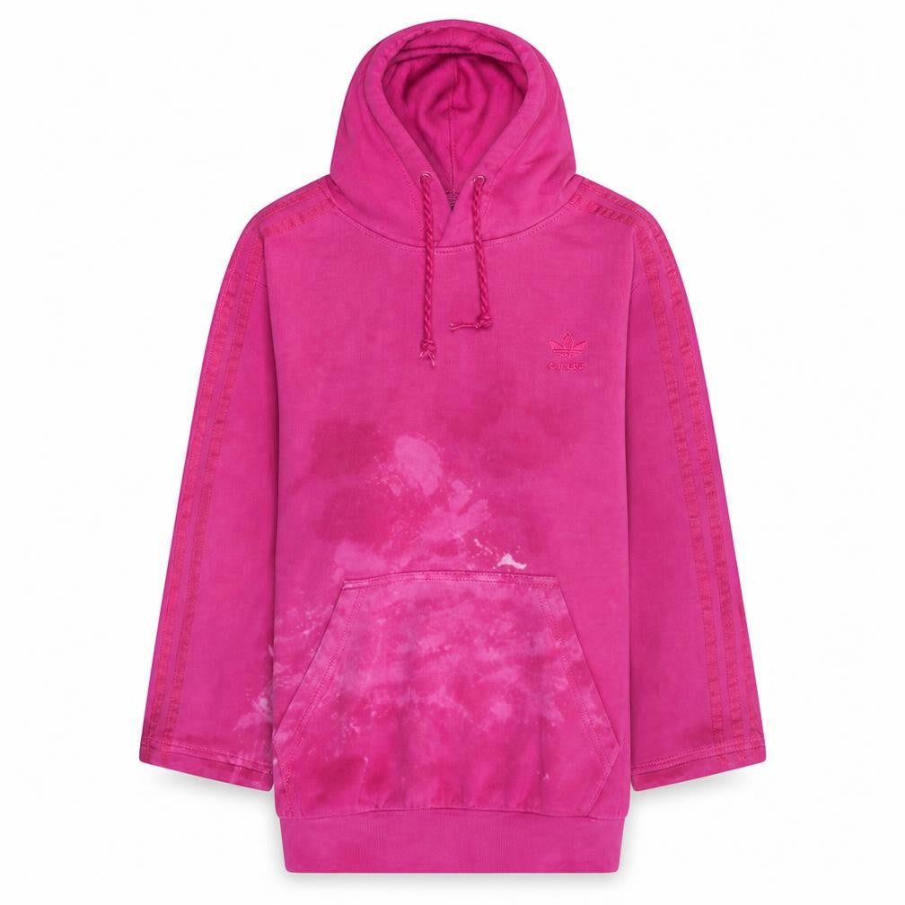 Adidas Womens Pink Pullover Hoodie M Cotton Casual Sweatshirt
