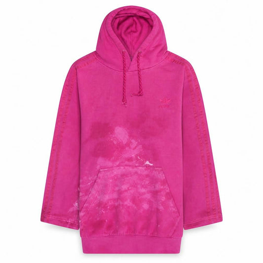 Adidas Womens Pink Pullover Hoodie M Cotton Casual Sweatshirt