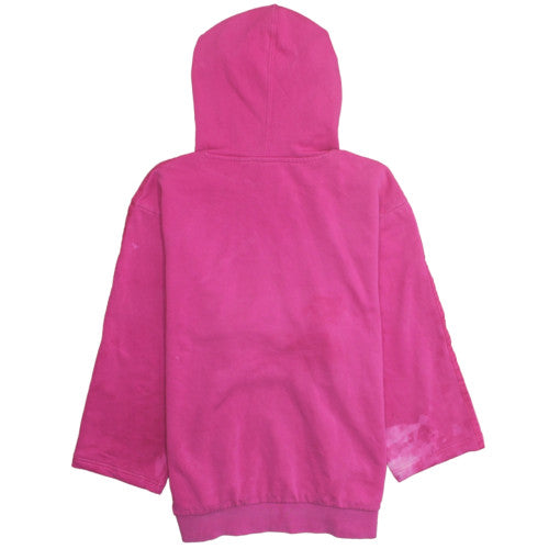 Adidas Womens Pink Pullover Hoodie M Cotton Casual Sweatshirt