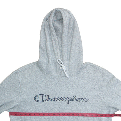 Champion Mens Grey Large Pullover Hoodie with Logo