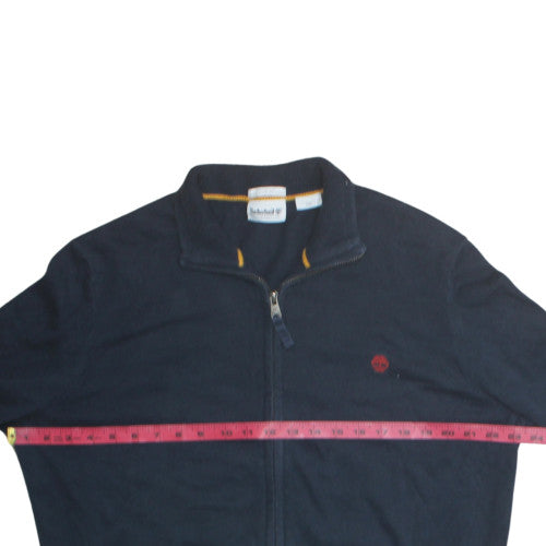Timberland Men's Blue Cotton Full Zip Sweatshirt L