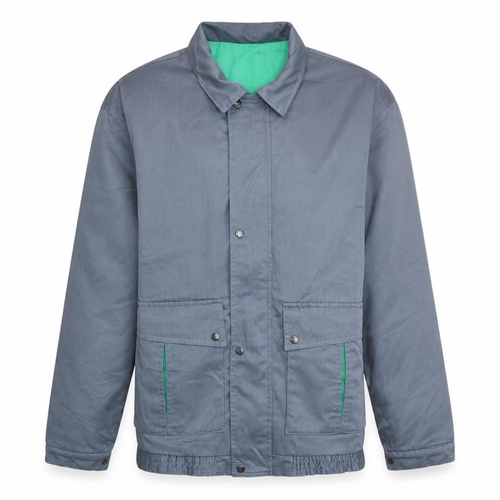 Adolphe Lafont Mens Grey Workwear Jacket Size L Cotton Blend