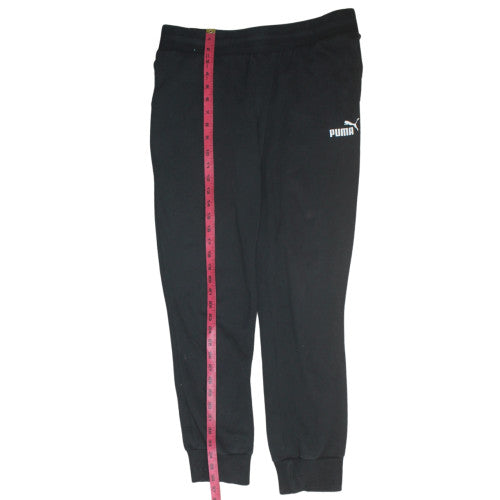 Puma Womens Black Jogger Fleece Sweatpants Size 14 Regular