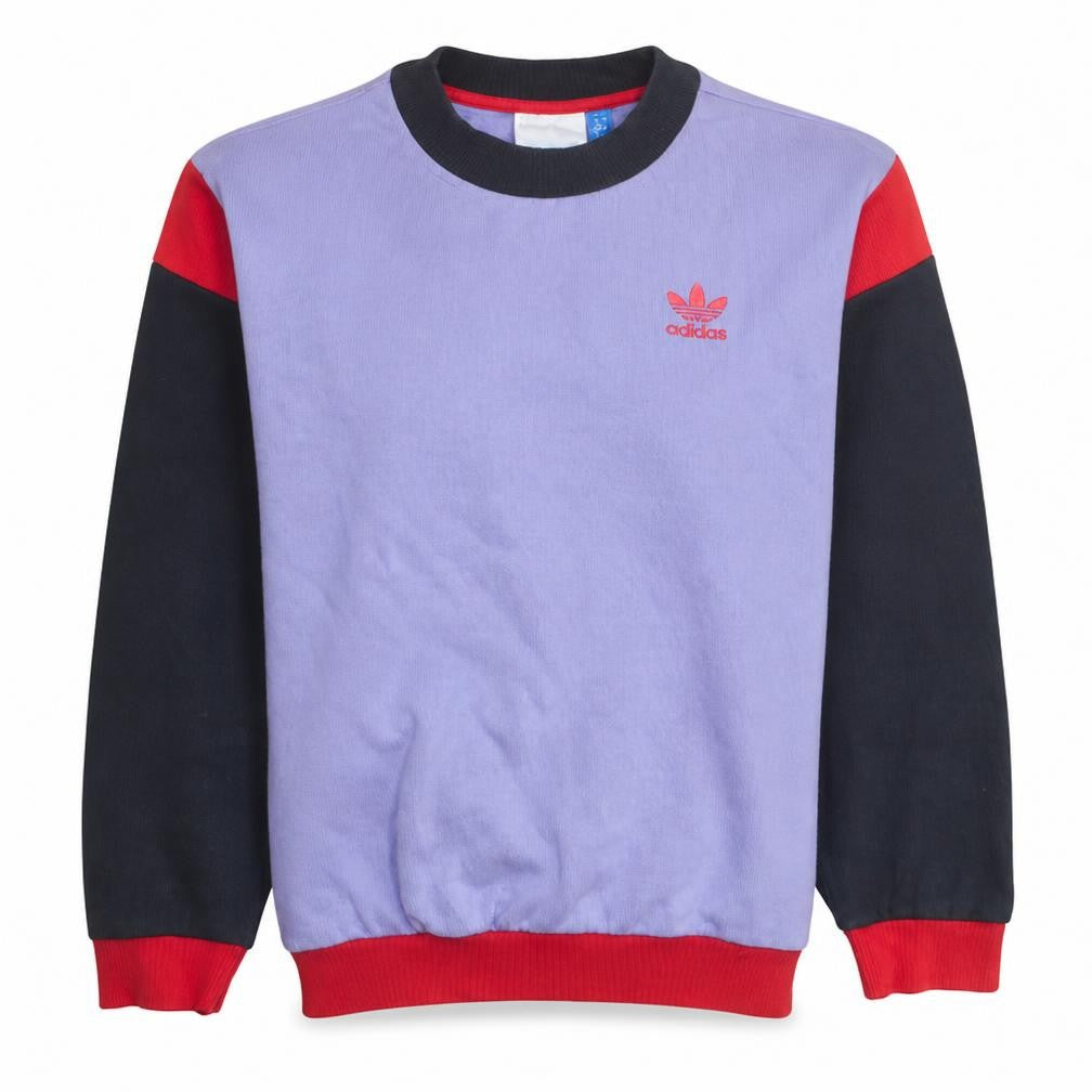 Adidas Women Purple Red Crew Neck Pullover Sweatshirt Size 12