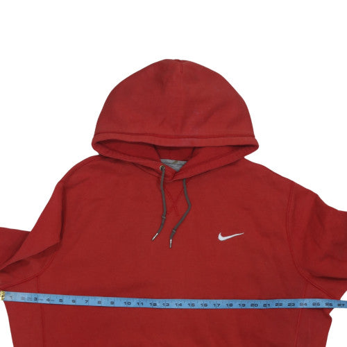 Nike Men's Red Pullover Hoodie M Regular Fit Fleece Sweatshirt