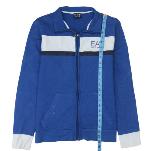 EA7 Emporio Armani Men's Blue Full Zip Sweatshirt XL