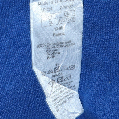 EA7 Emporio Armani Men's Blue Full Zip Sweatshirt XL