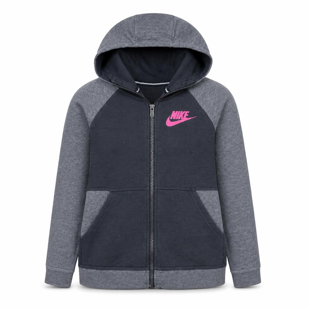 Nike Teens Grey Full Zip Hoodie Sweatshirt 158-166cm 13-15yrs