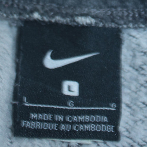 Nike Mens Grey Jogger Fleece Sweatpants L Regular Fit Drawstring