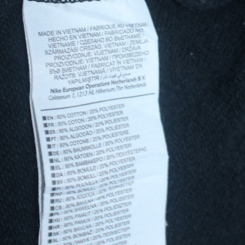 Nike Men's Black M Crew Neck Pullover Sweatshirt 80% Cotton