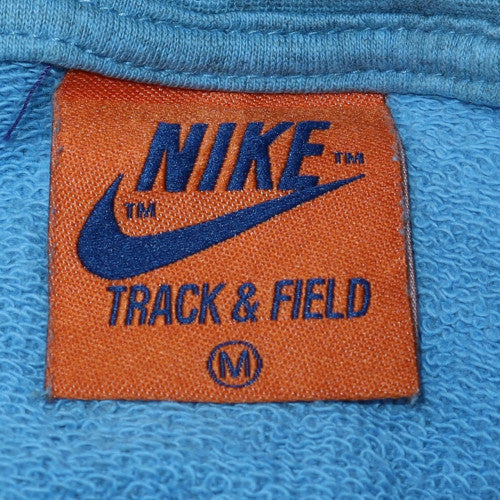 Nike Men's Blue Pullover Hoodie M Track & Field Graphic Sweatshirt