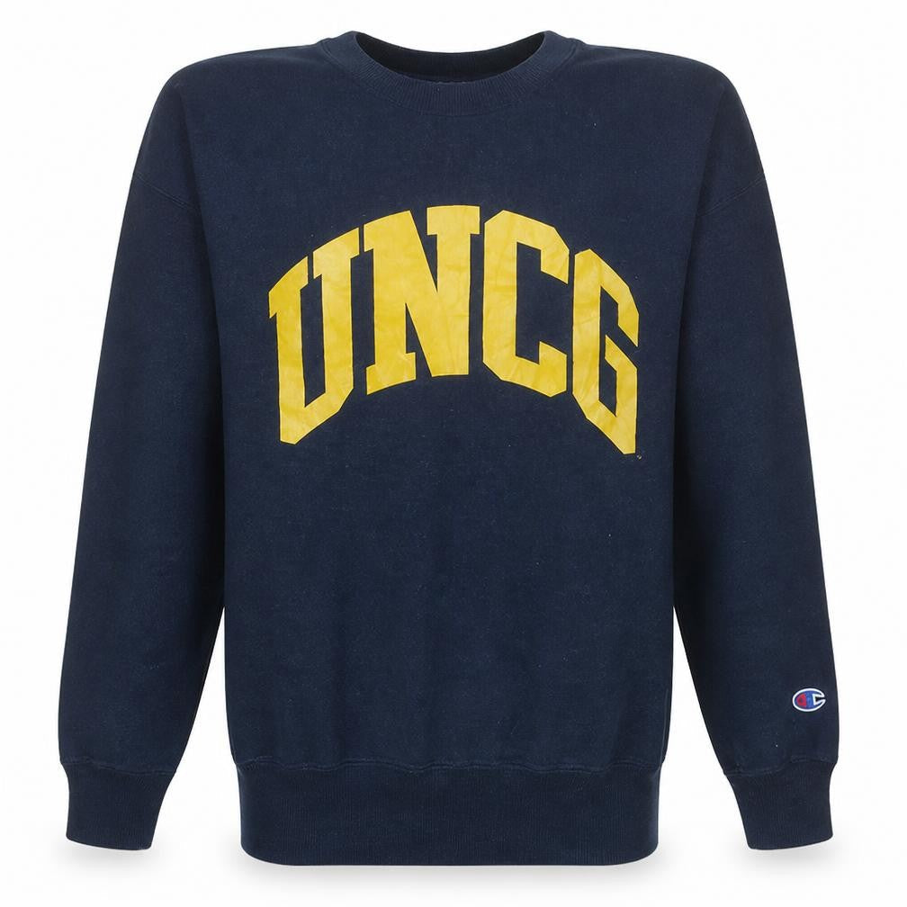 Champion Mens Blue College Pullover Sweatshirt Size L