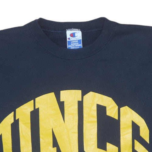 Champion Mens Blue College Pullover Sweatshirt Size L