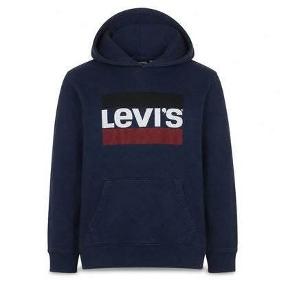 Levi's Men's Blue Pullover Hoodie M Classic Logo Fleece Sweatshirt
