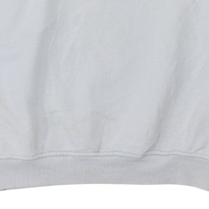 Umbro Mens White Sweatshirt Small Crew Neck Pullover Vintage Sportswear