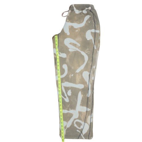 Nike Womens Beige Tie Dye Fleece Sweatpants M Regular Fit