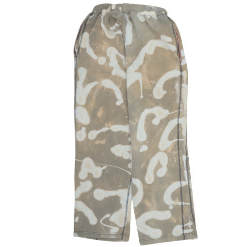 Nike Womens Beige Tie Dye Fleece Sweatpants M Regular Fit