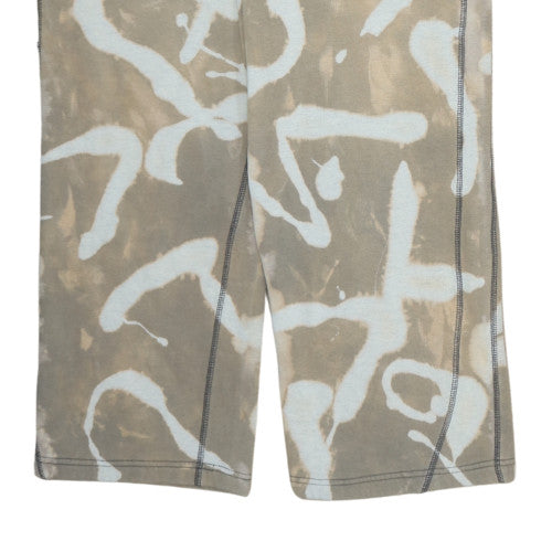 Nike Womens Beige Tie Dye Fleece Sweatpants M Regular Fit