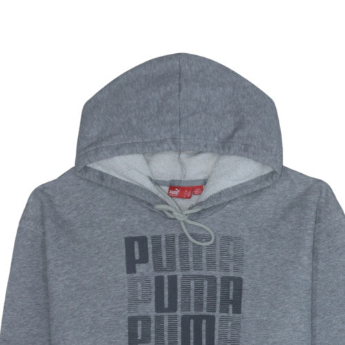 Puma Men's Grey XL Pullover Hoodie Sweatshirt Fleece Logo