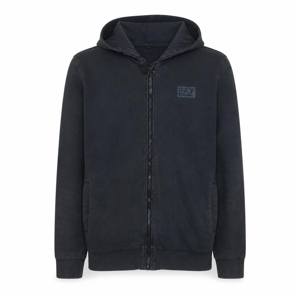 Emporio Armani EA7 Men's Black Full Zip Hoodie Size L