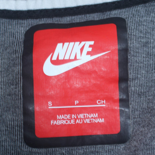 Nike Men's Grey Full Zip Hoodie Small Cotton Blend Sportswear
