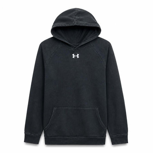 Under Mens Armour Black XL Pullover Hoodie Fleece Logo Sportswear