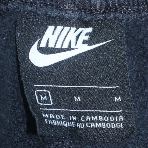 Nike Men's Black M Fleece Jogger Sweatpants with Red Logo