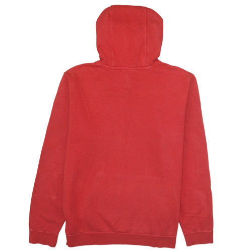 Nike Men's Red Pullover Hoodie L Fleece Sports Logo Sweatshirt