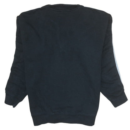Brand and care label for Adidas Women Black 1/4 Zip Sweatshirt UK 8 Classic Logo Pullover