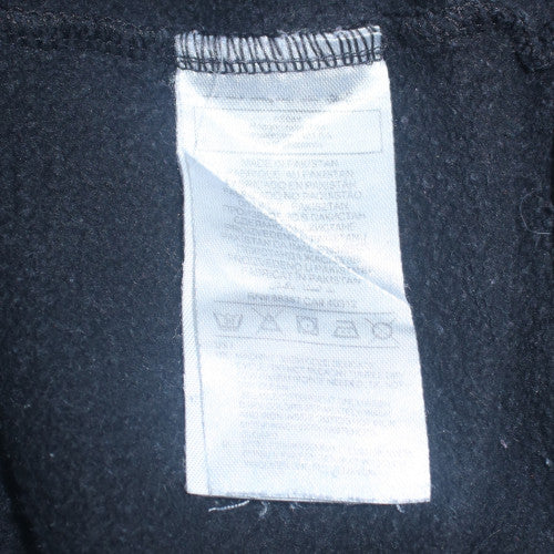 Adidas Women Black 1/4 Zip Sweatshirt UK 8 Classic Logo Pullover